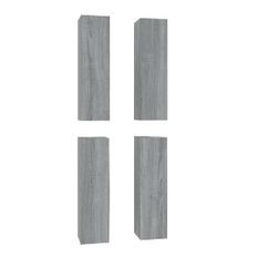 Meubles TV 4 pcs Sonoma gris 30,5x30x110 cm Bois d'ingénierie