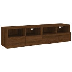 Meubles TV muraux 2 pcs chêne marron 60x30x30cm bois ingénierie