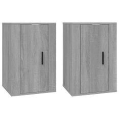 Meubles TV muraux 2 pcs Sonoma gris 40x34,5x60 cm