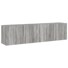 Meubles TV muraux 2 pcs sonoma gris 80x30x41 cm