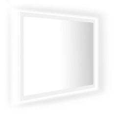 Miroir à LED de salle de bain Blanc 60x8,5x37 cm
