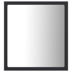 Miroir à LED de salle de bain Gris 40x8,5x37 cm