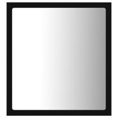Miroir à LED de salle de bain Noir 40x8,5x37 cm