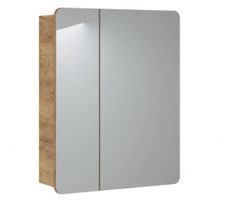 Miroir de salle de bain ARUBA avec étagères de rangement