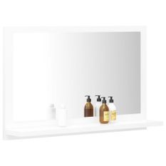 Miroir de salle de bain Blanc 60x10,5x37 cm