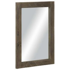 Miroir de salle de bain gris 50x3x70 cm bois de manguier massif