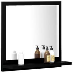Miroir de salle de bain Noir 40x10,5x37 cm