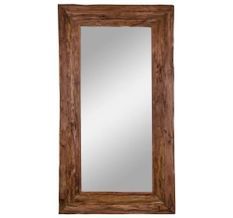 Miroir en bois de teck massif GRENADE – L 101 × H 180 cm