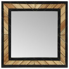 Miroir en bois massif d'acacia KIRO