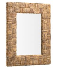 Miroir en rotin VAZO - L 80 x H 100 cm