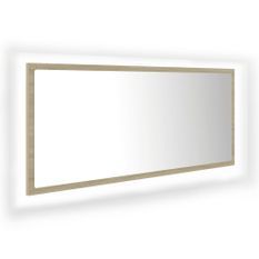 Miroir LED de salle de bain Chêne sonoma 100x8,5x37cm