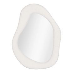 Miroir moderne en peluche BOSA – L 46.5 × H 61 cm