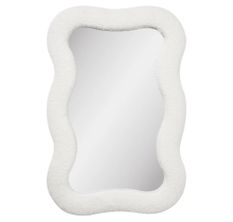 Miroir moderne en peluche BOSARO – L 54 × H 80 cm
