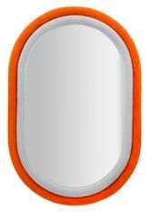 Miroir mural antony orange/velours mixte 60x4x90 cm