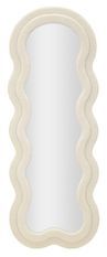 Miroir mural crème en tissu bouclé Ory