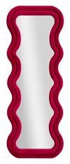 Miroir mural emily velours fuchsia 60 x 6 x 160 cm (dimensions intérieures du miroir 42 x 144 cm)
