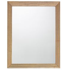 Miroir mural en bois massif clair MAZARI - L 80 x H 100 cm
