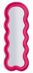 Miroir mural fuchsia en velours Lisi