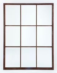 Miroir mural multi-rectangles bois laqué oxydé Nathi