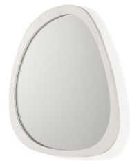 Miroir mural ovale bois blanc Blac L 81 cm