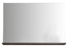 Miroir mural rectangulaire avec tablette gris foncé Dravy 90 cm