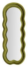 Miroir mural vert en velours Lisi