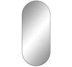 Miroir ovale en acier JERSEY – L 50 x H 80 cm