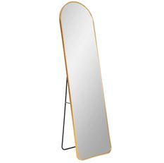 Miroir sur pied en aluminium MADRID – L 40 x H 150 cm
