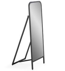 Miroir sur pied en métal noir OKELA– 122 cm