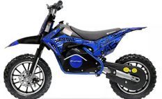 Moto cross électrique 1200W 48V lithium 12/10 Prime bleu
