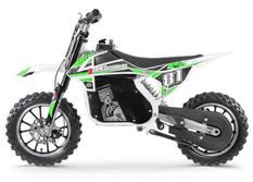 Moto cross électrique 500W MX blanc et vert