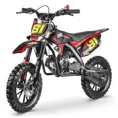 Moto cross enfant 50cc MX Storm rouge