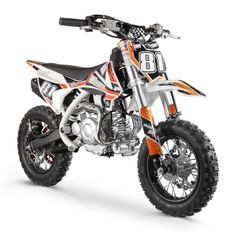 Moto cross enfant 60cc automatique 10/10 pouces orange Super Racing