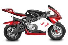 Moto de course électrique 1000W Racing rouge