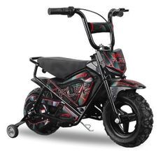 Moto électrique avec roues stabilisatrices Flee 300W 24V noir