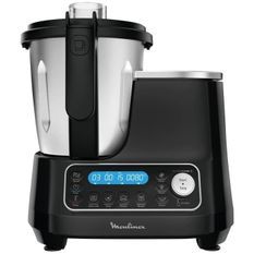 MOULINEX HF456810 Clickchef Robot Cuiseur Multifonction 5 Programmes Automatiques Robot Cuisine Compact 25 fonctions Balance Cuisine