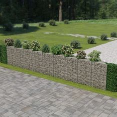 Mur de gabion Acier galvanisé 630 x 30 x 100 cm