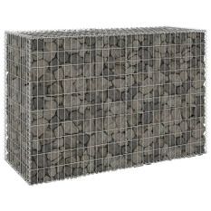 Mur en gabion avec couvercles Acier galvanisé 150x60x100 cm