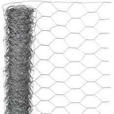 Nature Grillage métallique hexagonal 0,5 x 10 m 25 mm Acier galvanisé