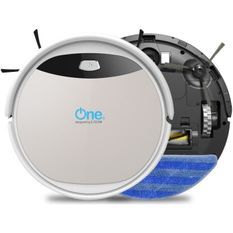 ONE Aspirateur robot laveur Aqua 210 - 60 dB - 120 min d'autonomie - Blanc