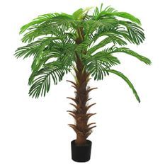 Palmier Cycas artificiel avec pot 140 cm Vert