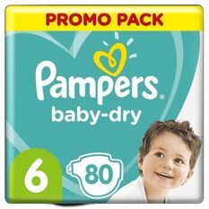 Pampers Baby-Dry Taille 6, 80 Couches