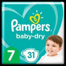 Pampers Baby-Dry Taille 7, 31 Couches