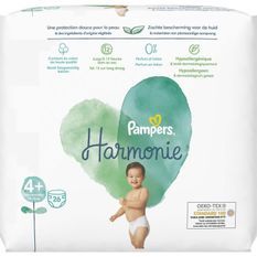 PAMPERS Harmonie Taille 4+ - 26 Couches