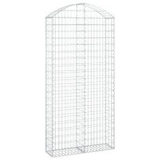 Panier de gabions arqué 100x30x200/220 cm Fer galvanisé