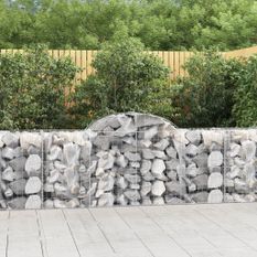 Panier de gabions arqué 200x50x80/100 cm Fer galvanisé