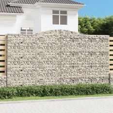 Panier de gabions arqué 400x30x220/240 cm Fer galvanisé