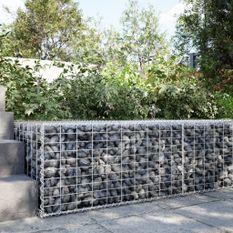 Panier gabion avec couvercle 100x100x50 cm fer galvanisé