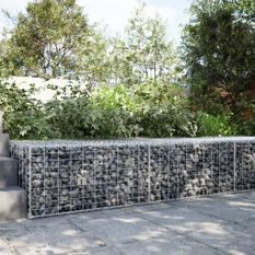 Panier gabion avec couvercle 200x100x50 cm fer galvanisé