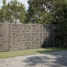 Panier gabion avec couvercle 300x100x150 cm fer galvanisé